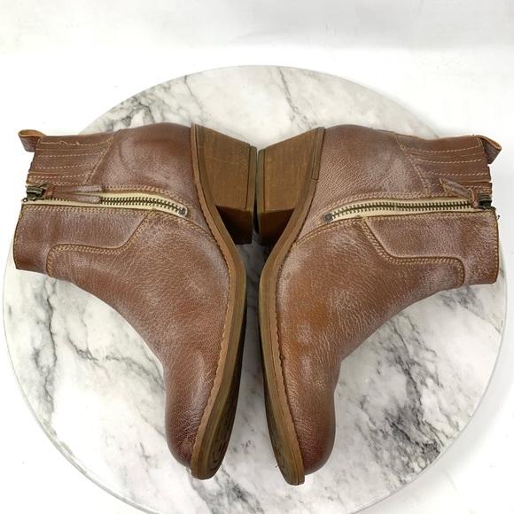 Sofft Ardmore Brown Leather Comfort Booties 7.5 Bohemian Western Classic Casual - Picture 7 of 15